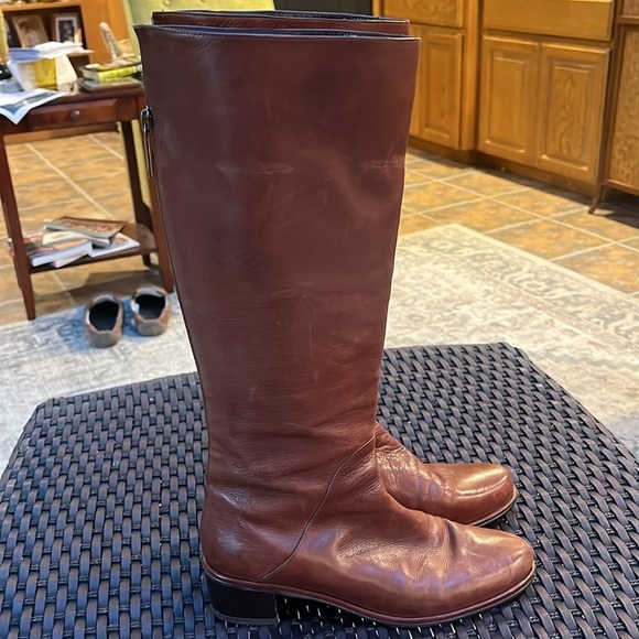 Stuart Weitzman leather riding boots 8 M made in Spain 🇪🇸 - Picture 4 of 13